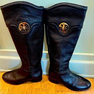 Tory Burch leather knee high boots. Size 5 and half. Great condition